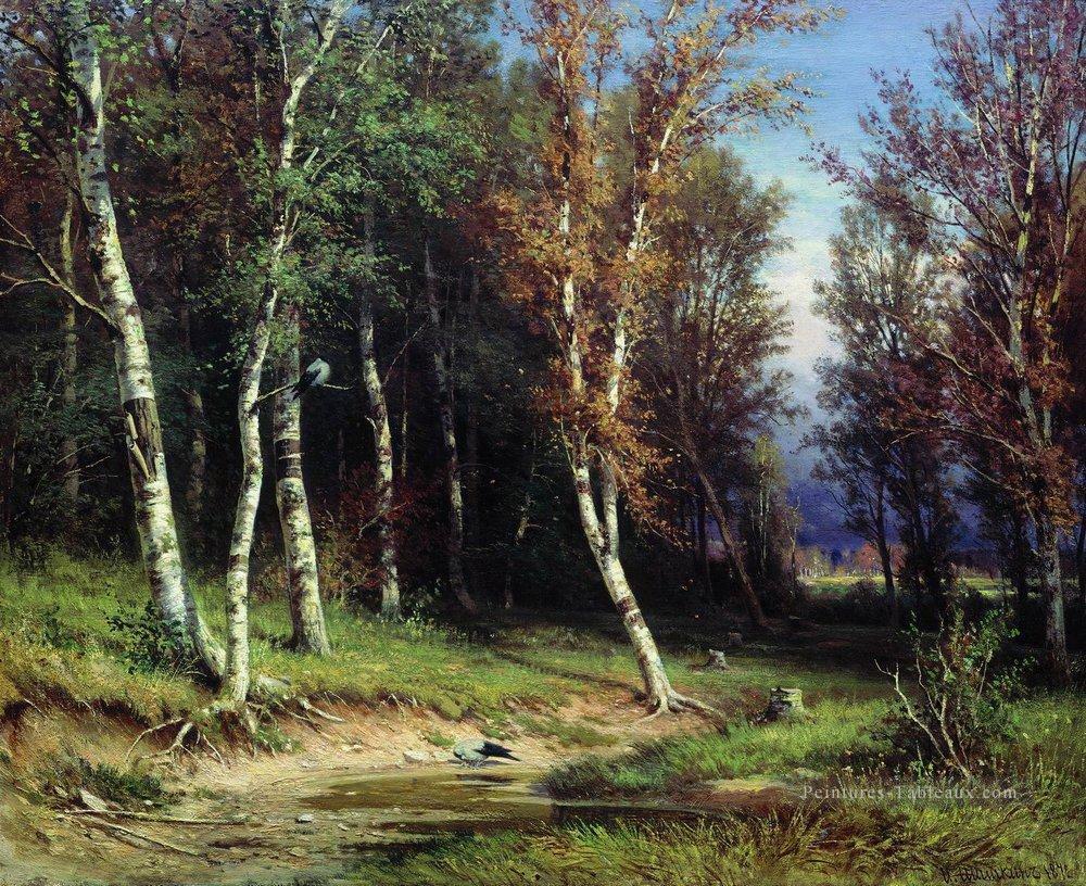 forêt avant la tempête 1872 paysage classique Ivan Ivanovitch Peintures à l'huile